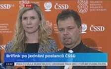 Tisková konference po jednání Poslaneckého klubu ČSSD 